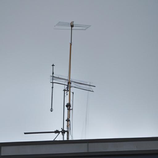 Ống dẫn anten radio CB được lắp đặt trên mái nhà