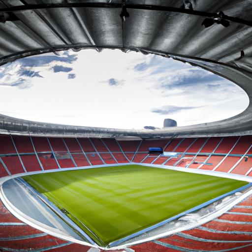 Khung cảnh tuyệt đẹp của sân vận động Allianz Arena trong trận đấu của Bayern Munich