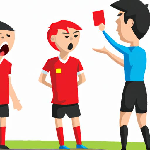 Cầu thủ tranh cãi với trọng tài sau khi nhận thẻ đỏ