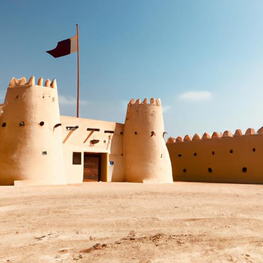 Đền Al-Zubarah cổ kính, nằm ở phía tây bắc Qatar và được UNESCO công nhận là di sản thế giới.