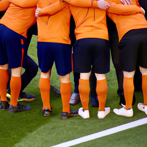 Đội tuyển Hà Lan hội họp trước khi bắt đầu trận đấu