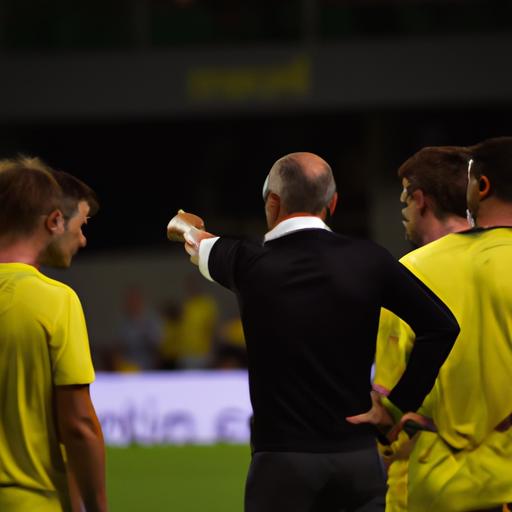 Huấn luyện viên của Dortmund chỉ dẫn cho các cầu thủ