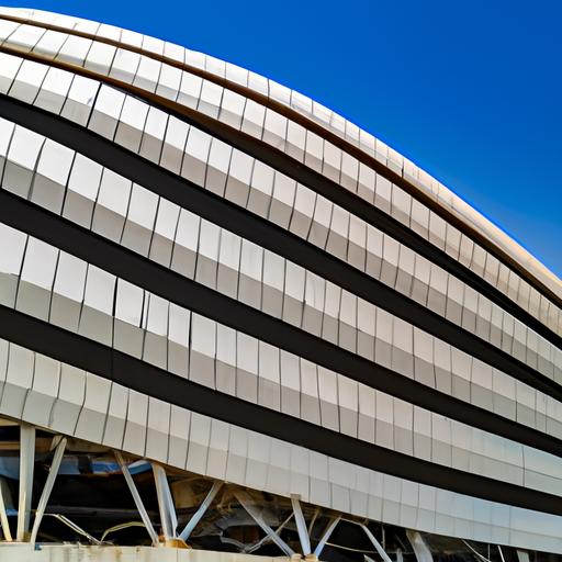 Gần cận kiến trúc độc đáo của sân vận động Baku