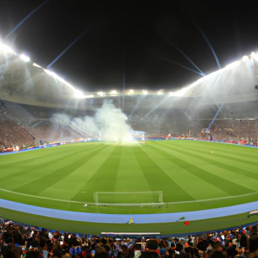 Khung cảnh sân vận động trong trận chung kết Euro