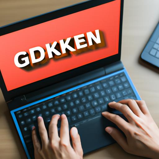 Người dùng tìm kiếm thông tin về GK trên máy tính xách tay.