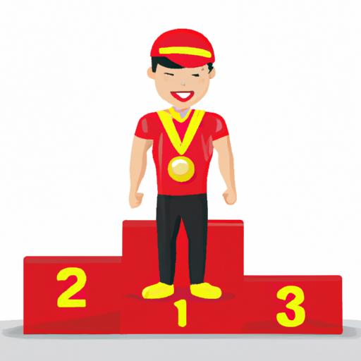 Vận động viên Việt Nam đứng trên bục podium với huy chương vàng
